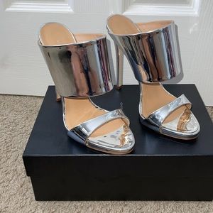 Silver Giuseppe Heels